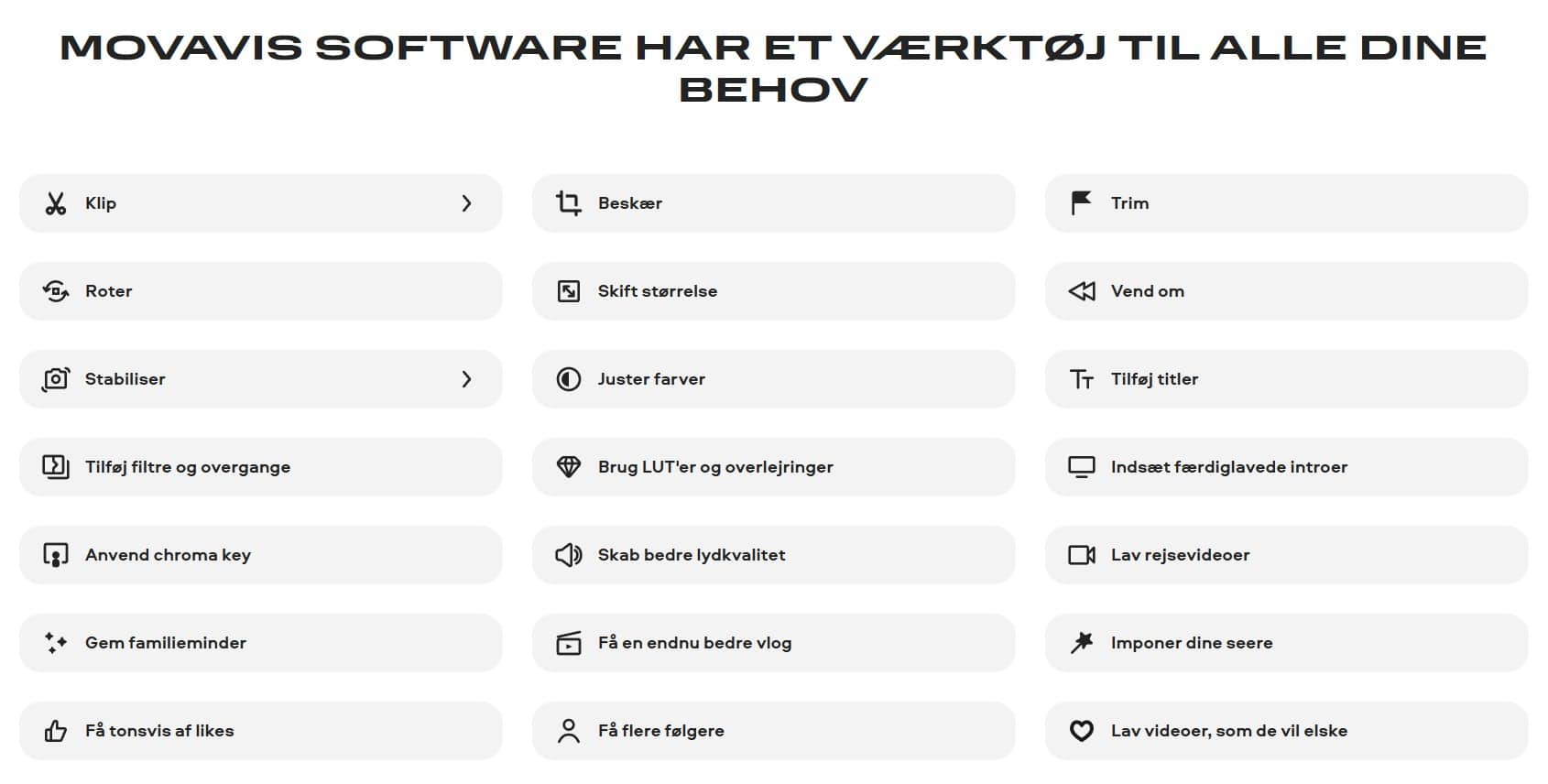 Værktøjer Movavi